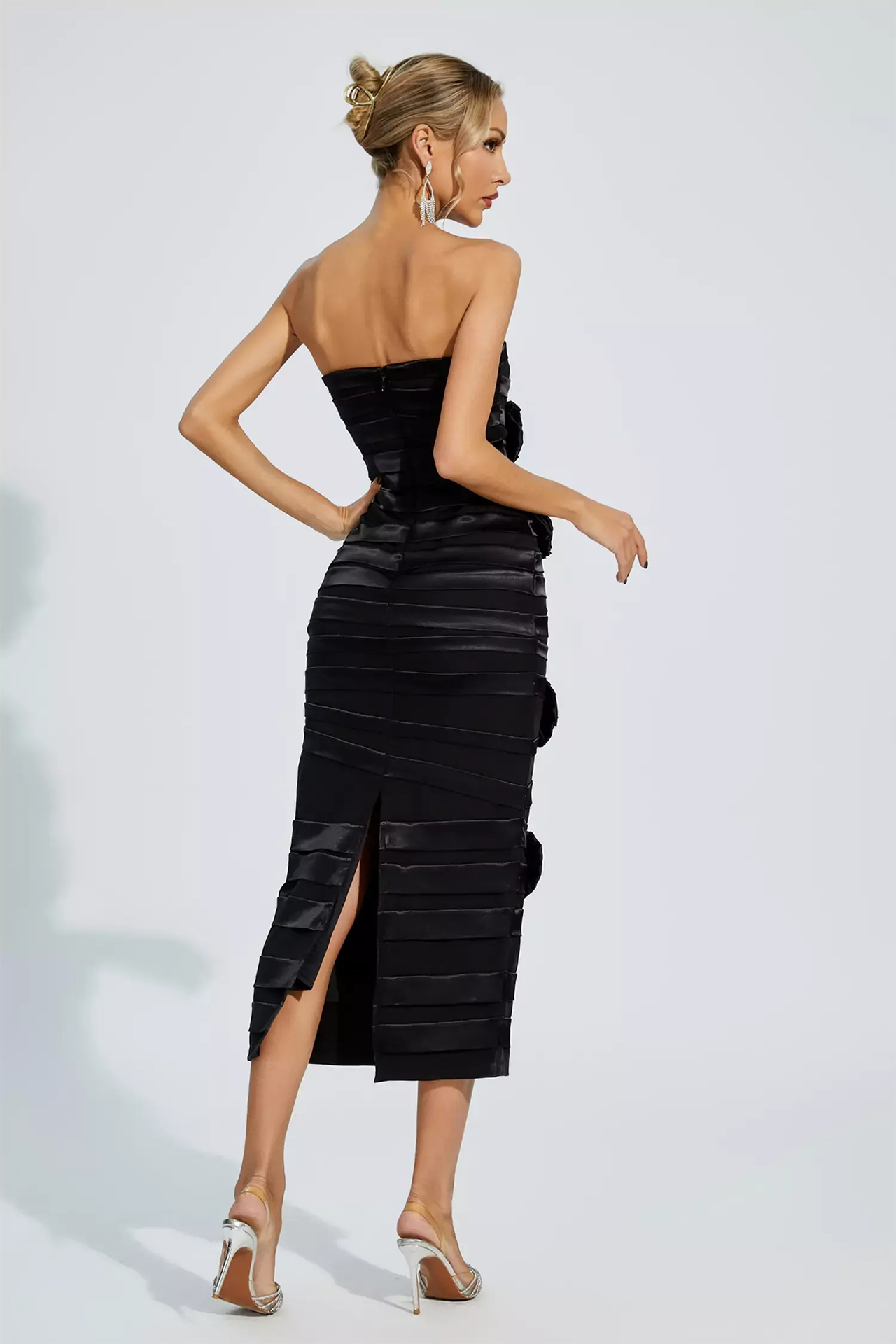 Christabel Midi Dress In Black