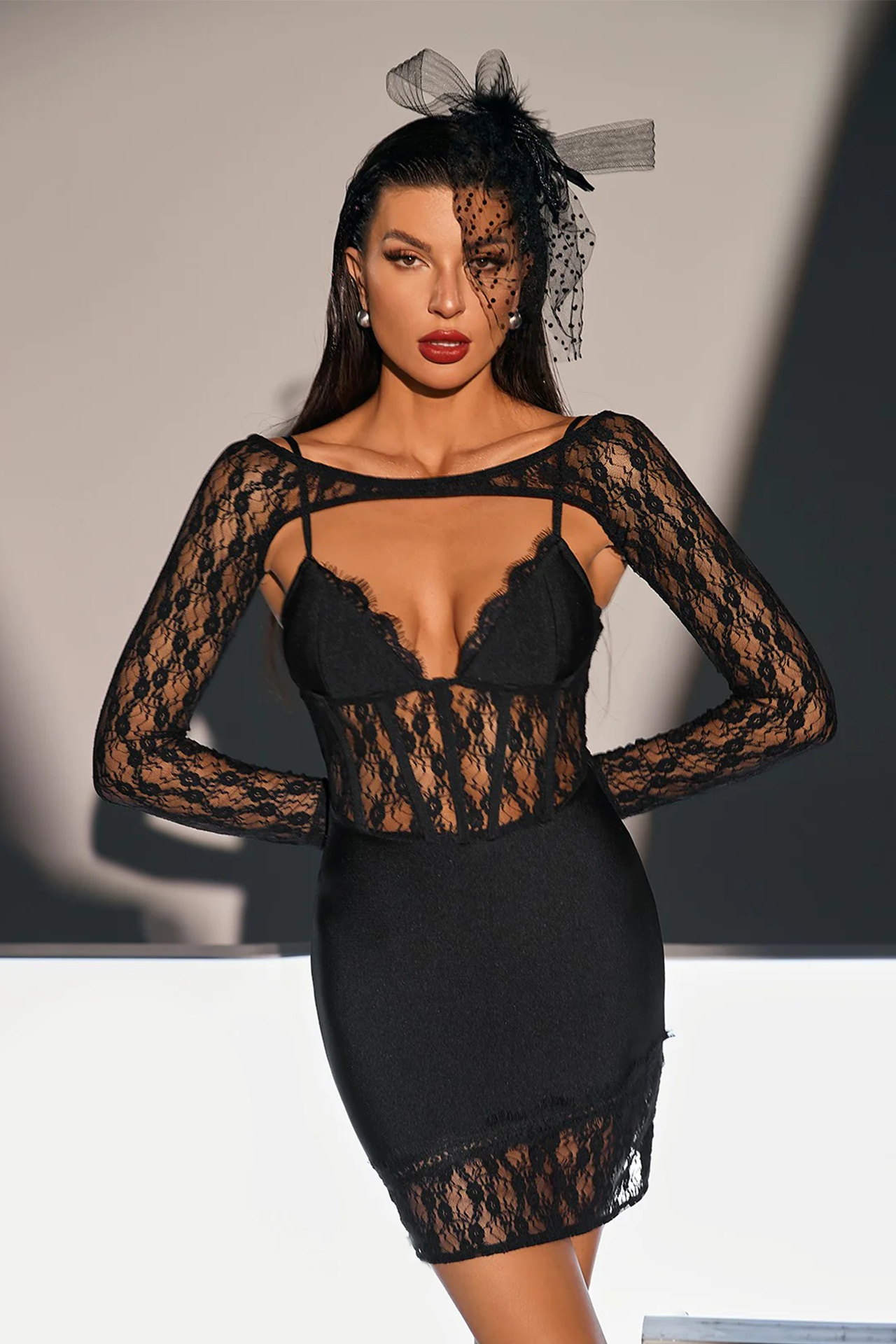 Winona Lace Mini Dress