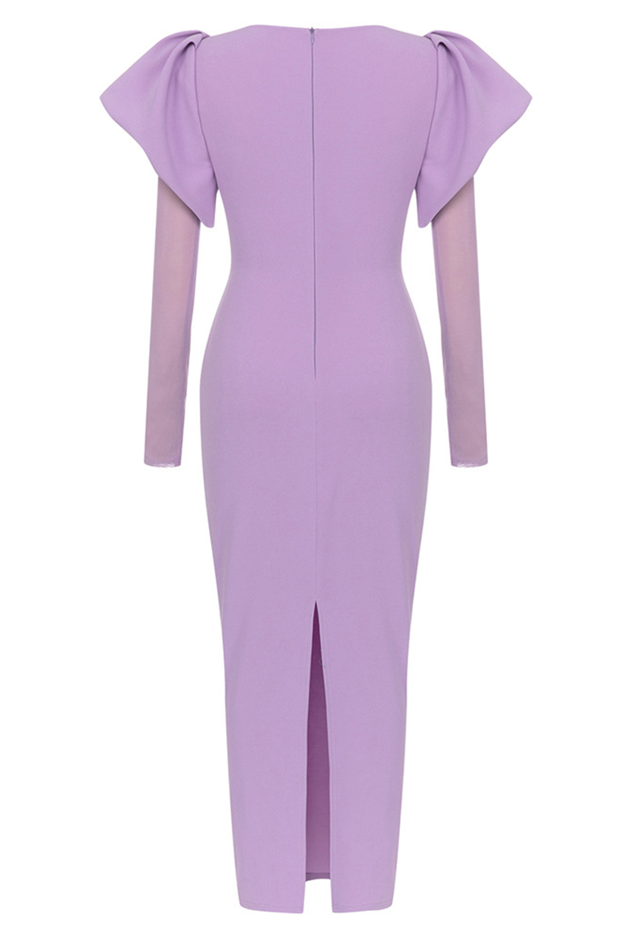 Rosamund Bodycon Maxi Dress In Violet