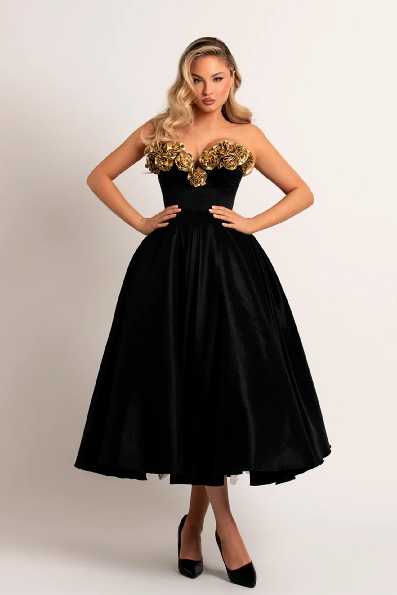 Ada Strapless Midi Dress