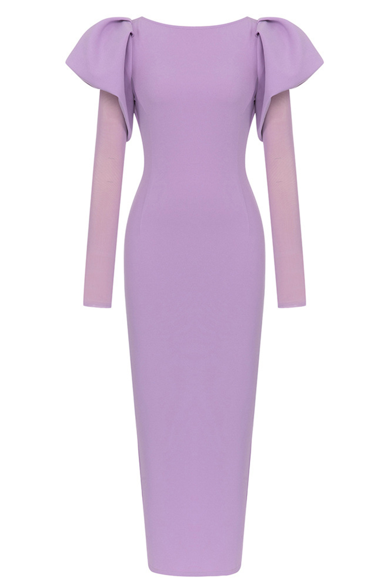 Rosamund Bodycon Maxi Dress In Violet