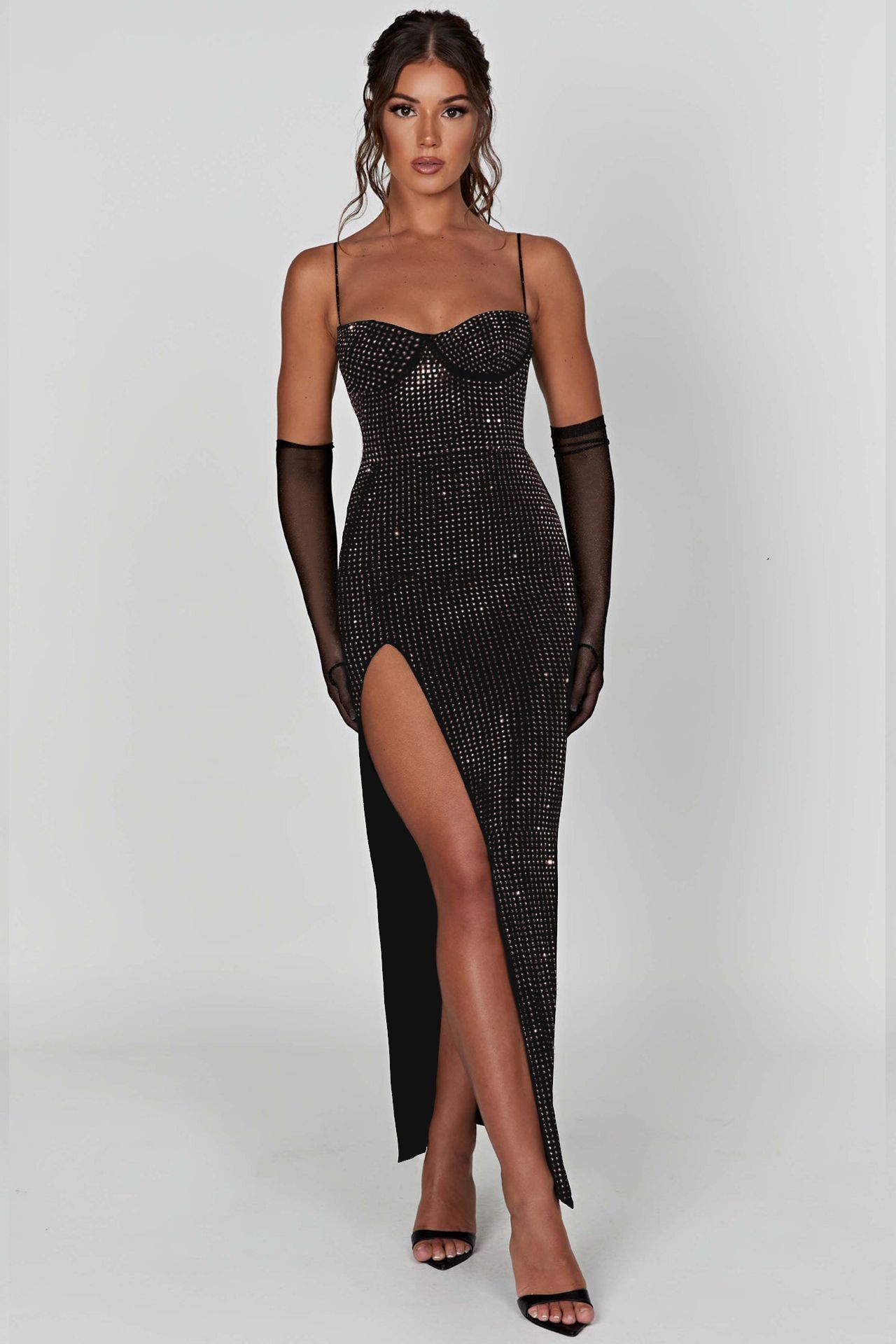 Dahlia Midi Dress In Black
