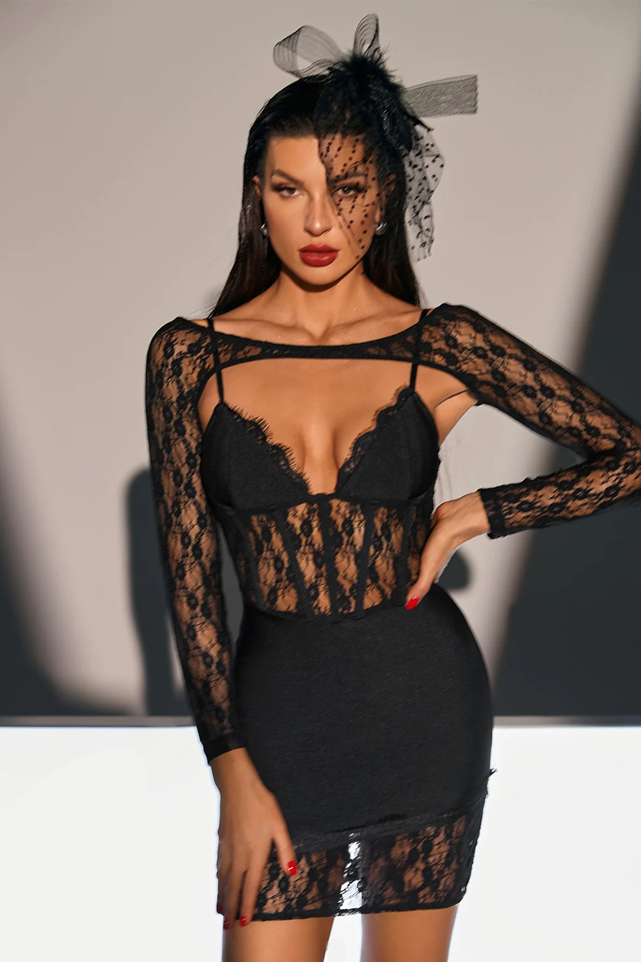Winona Lace Mini Dress