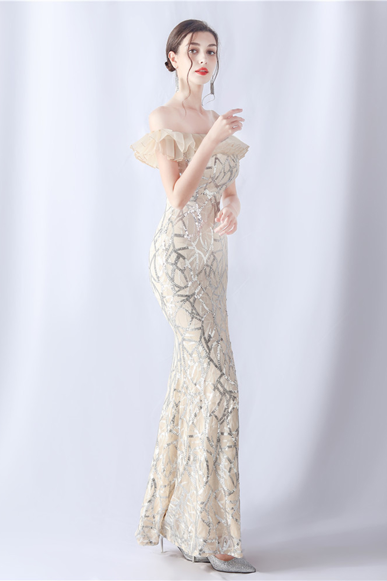 Felicity Sequined Maxi Dress