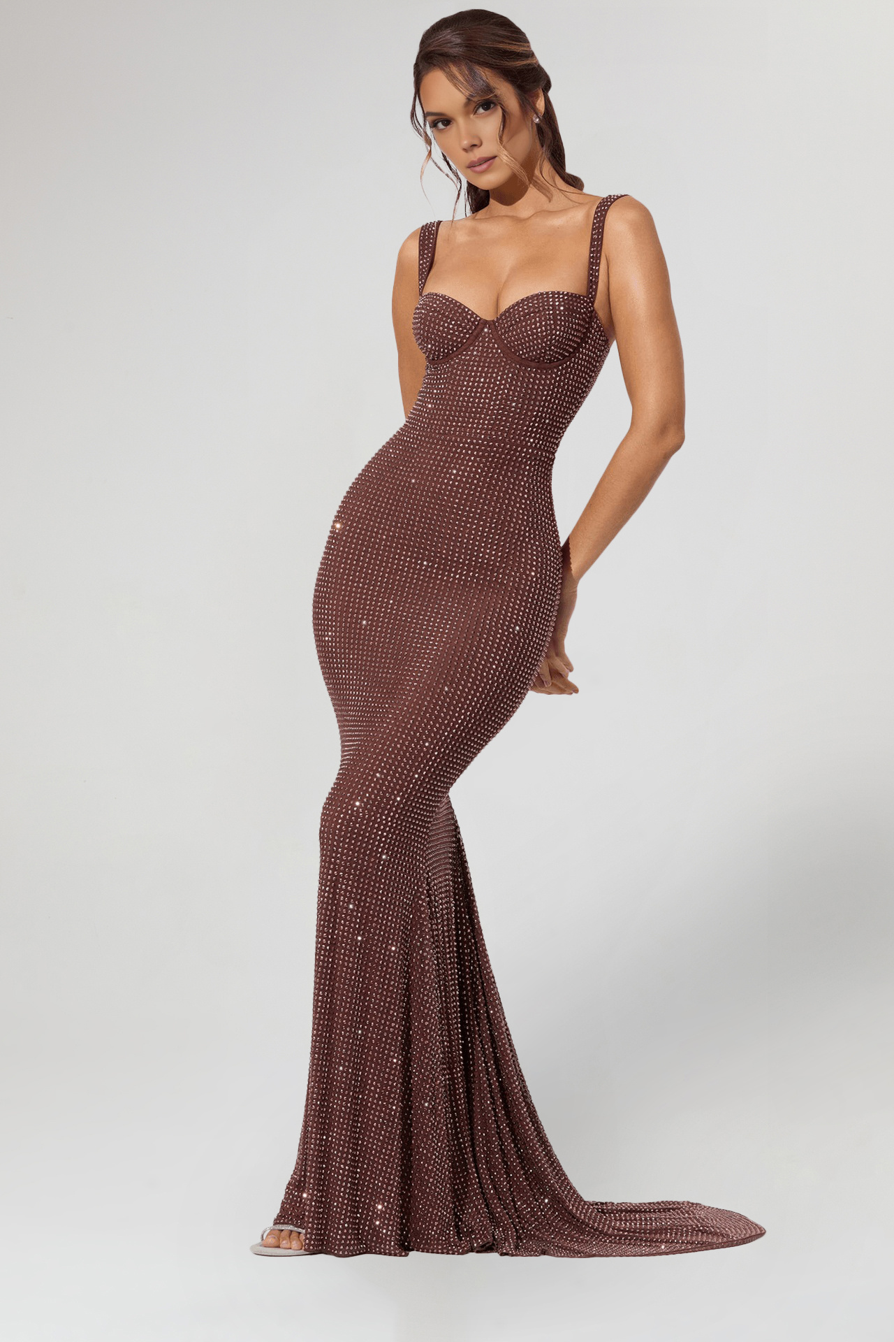 Serenity Rhinestone Cami Maxi Dress