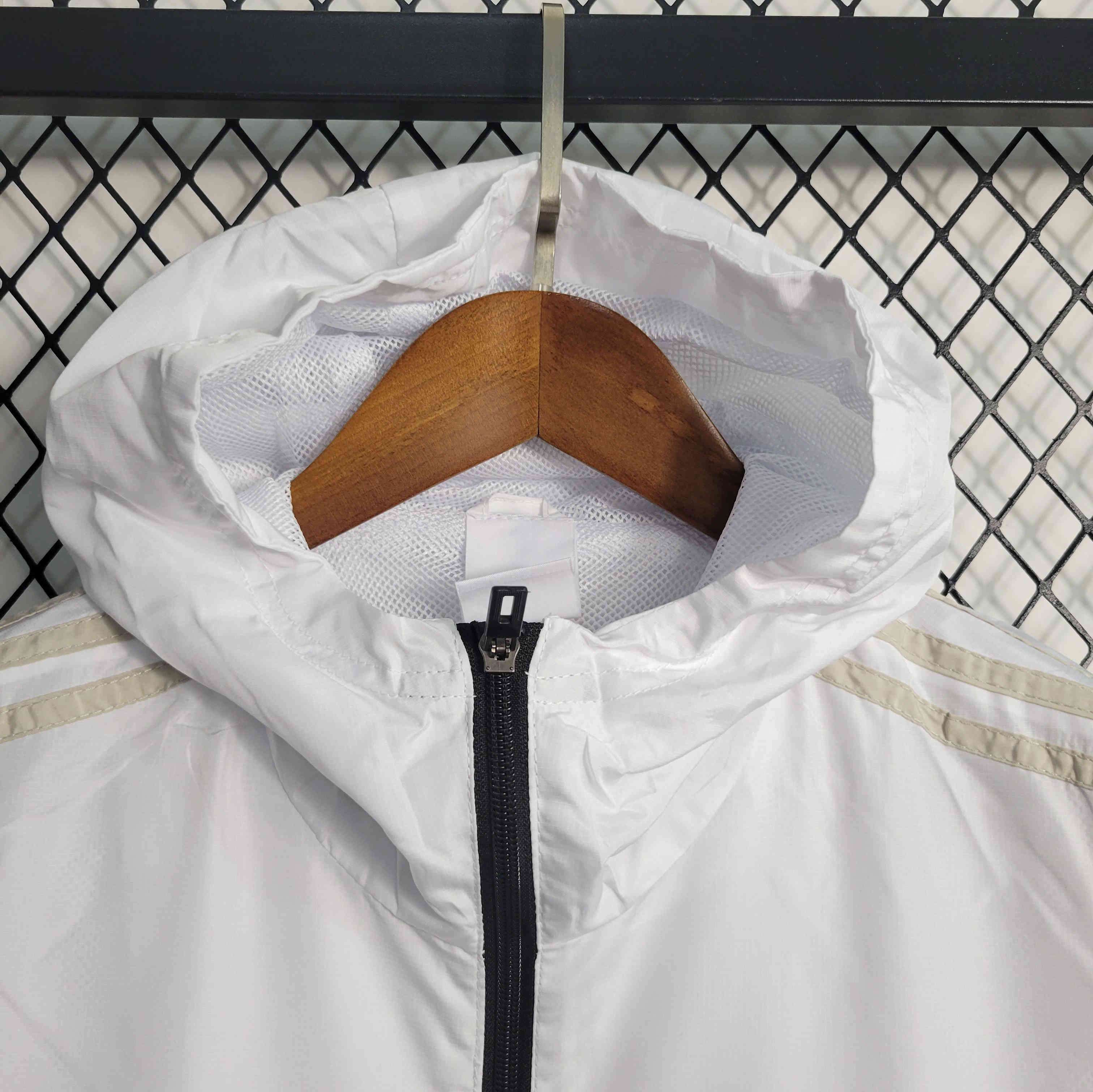 Real Madrid 23-24 White Windbreaker