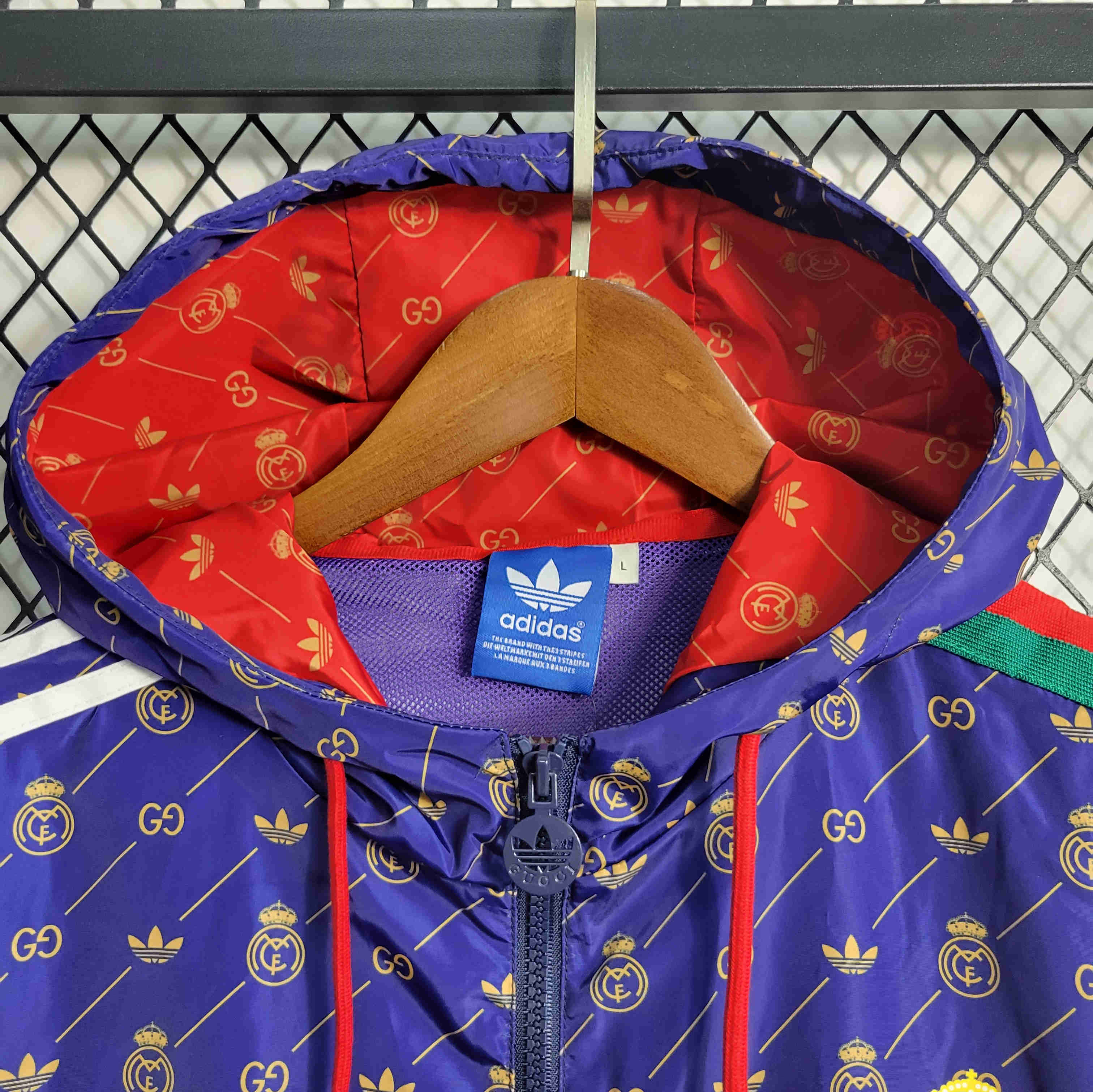 23-24 Real Madrid x GUCCI Navy Windbreaker