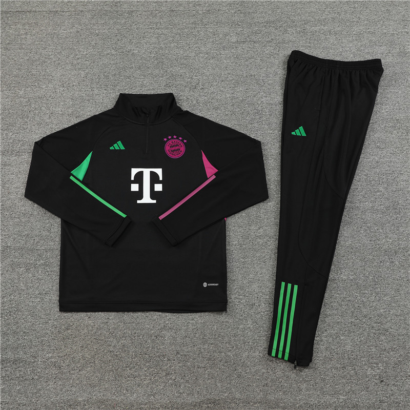 Bayern Munich 23-24 Kids Long Sleeve Training Set Black