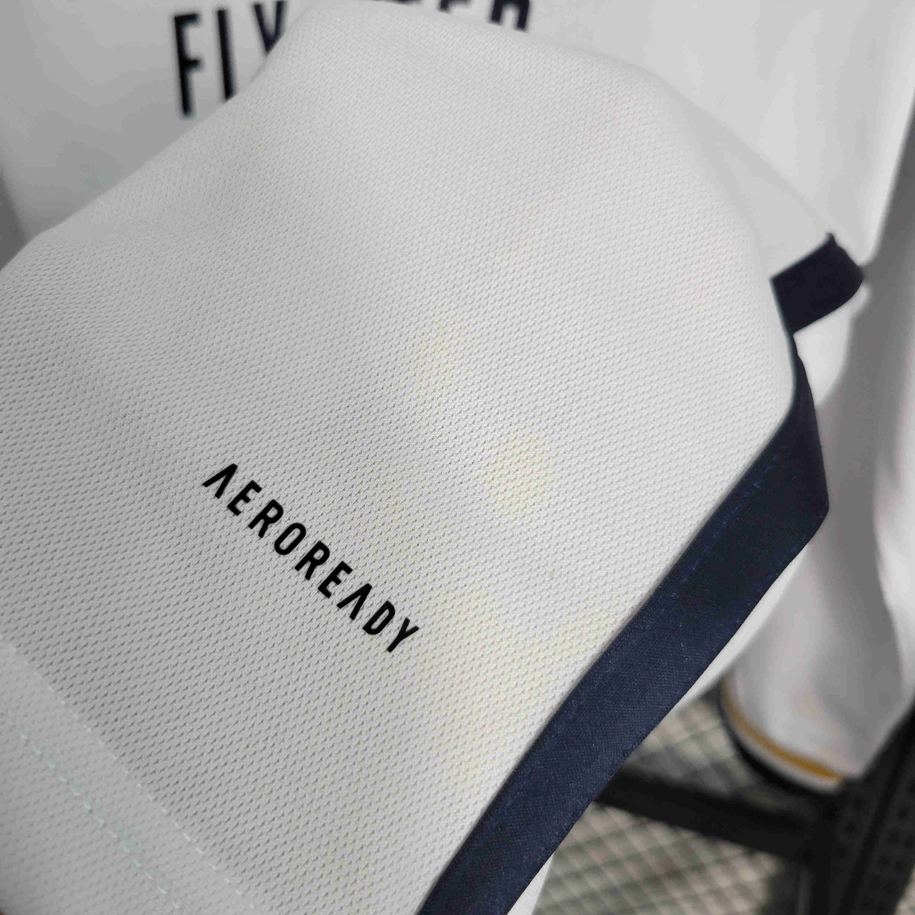 23-24 Real Madrid Home Long Sleeve Jersey - Fans Version