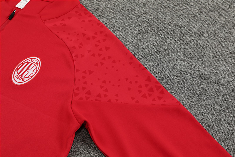 AC Milan 23-24 Long Sleeve Training Set -Red