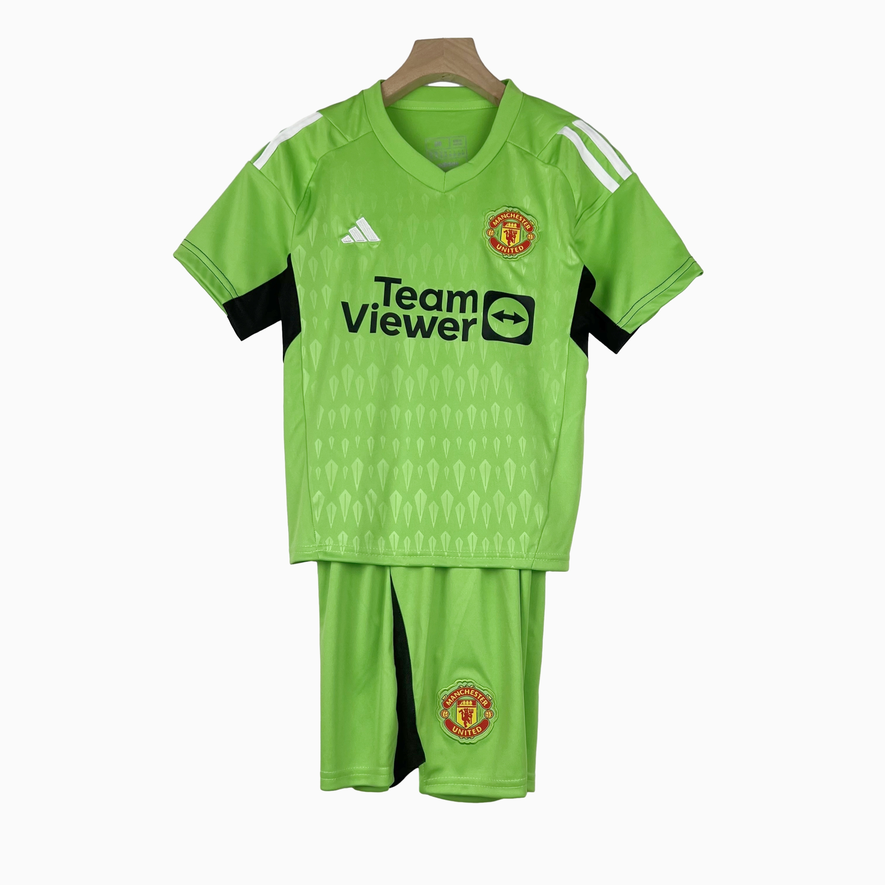 Manchester United 23-24 Green Goalkeeper Kids Kit