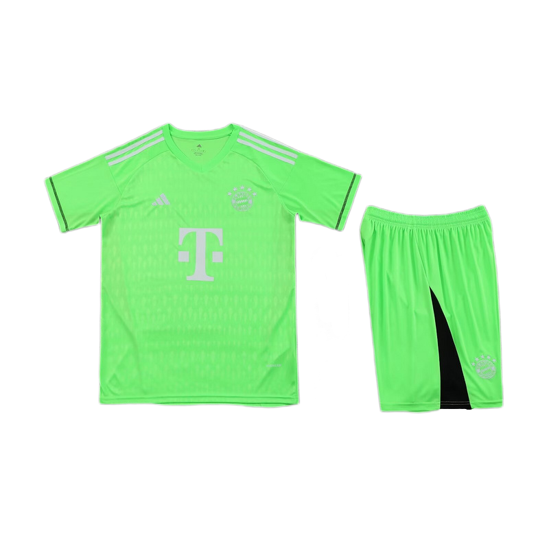 Bayern Munich 23-24 Green Goalkeeper Men's Adult Jersey Set