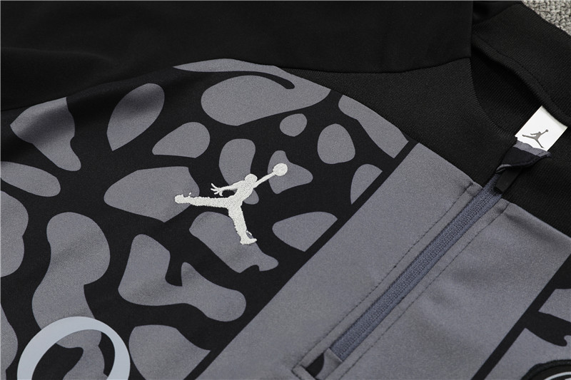 Paris Saint-Germain PSG 23-24 Long Sleeve Training Set -Gray Black