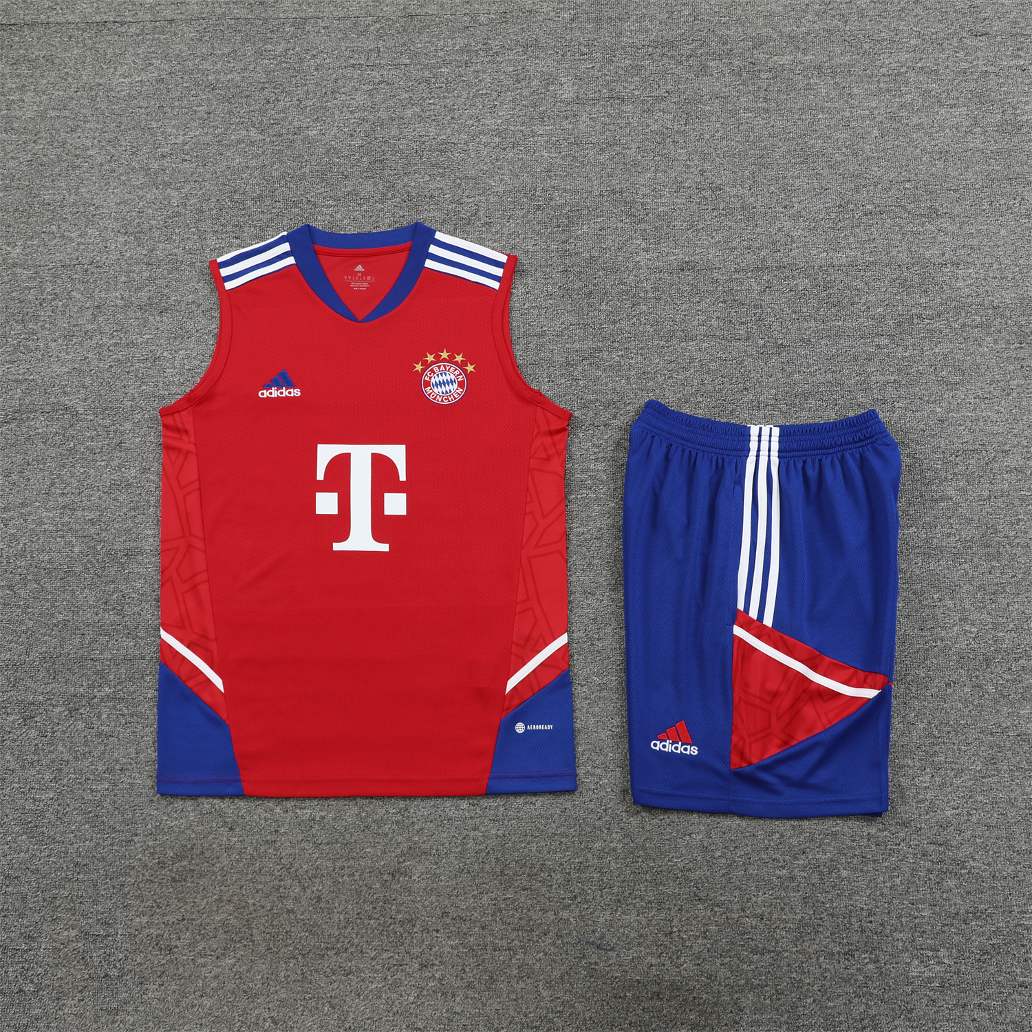 Bayern Munich 23-24 Red BlueTraining Vest Suit
