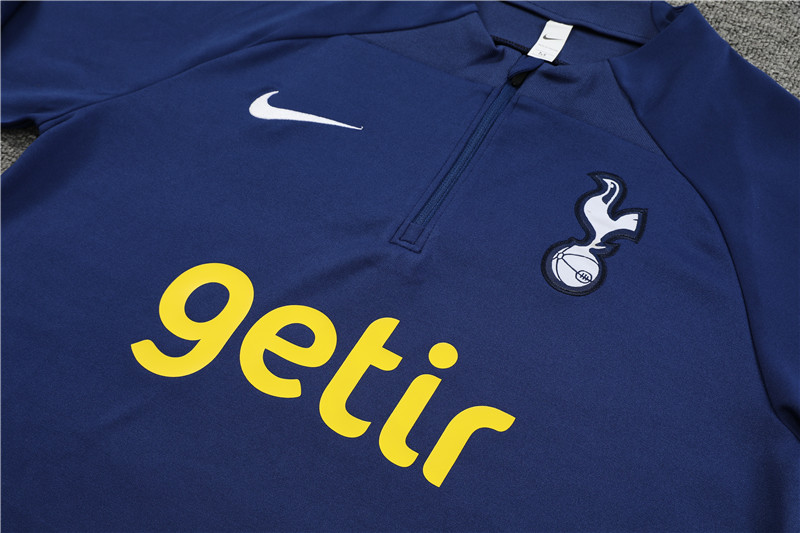 Tottenham Hotspur 23-24 Kids Long Sleeve Training Set Royal Blue