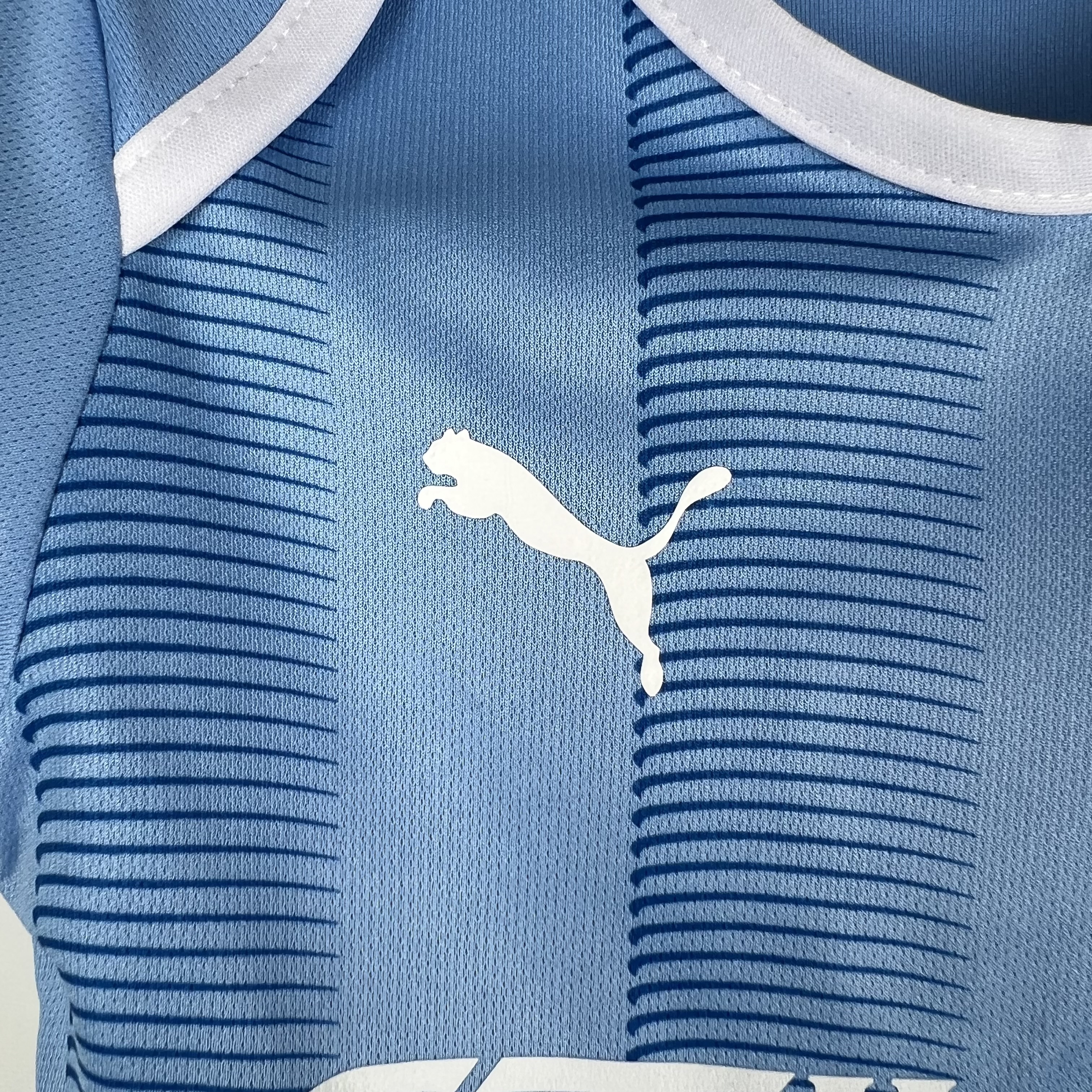 Manchester City 23-24 Home Stadium Baby Crawling Suit