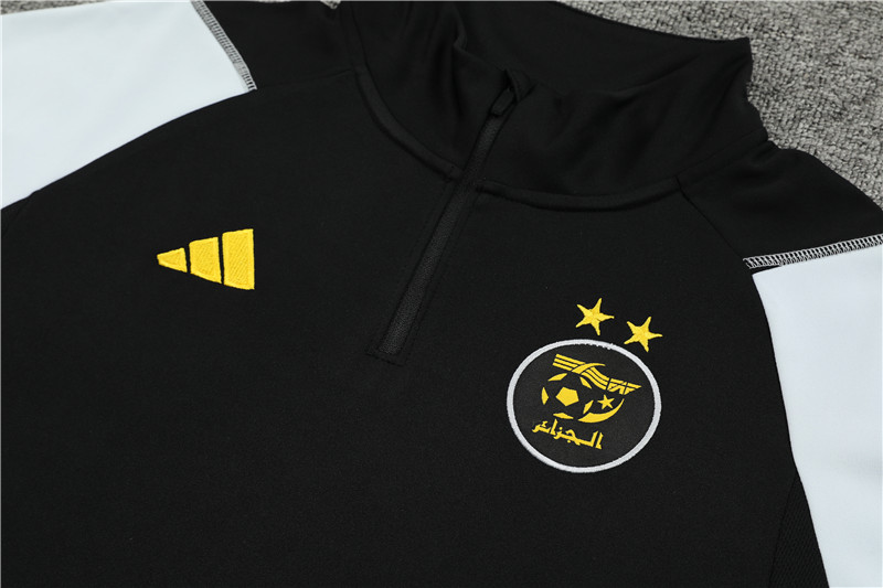 Algeria 23-24 Long Sleeve Training Set -Black and White