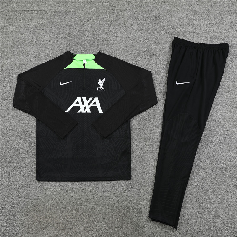 23-24 Liverpool Black Long Sleeve Training Set
