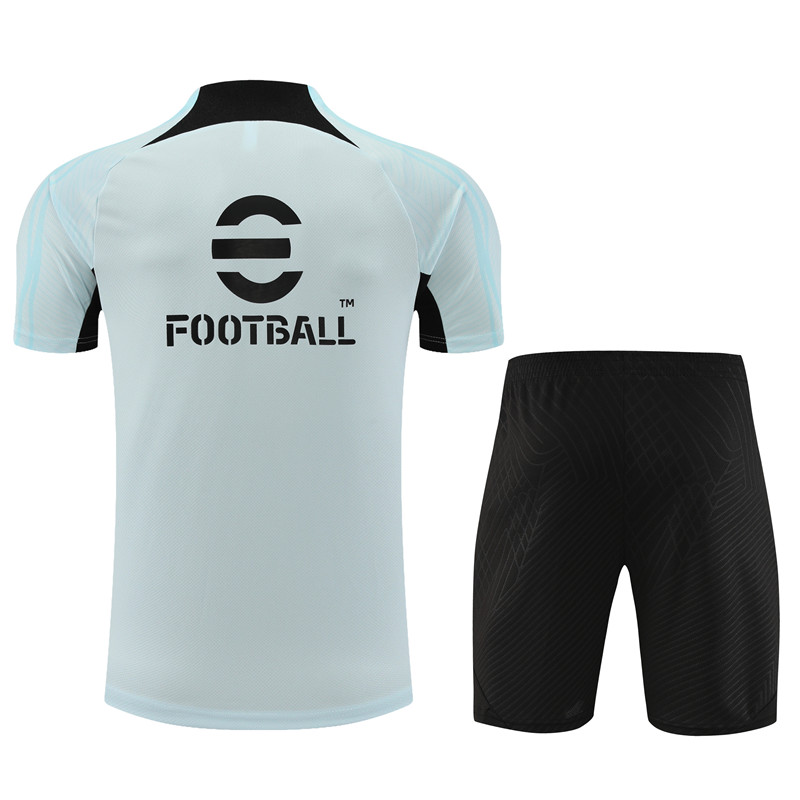 Inter Milan 23-24 Short Sleeve Training Set -Light Grey