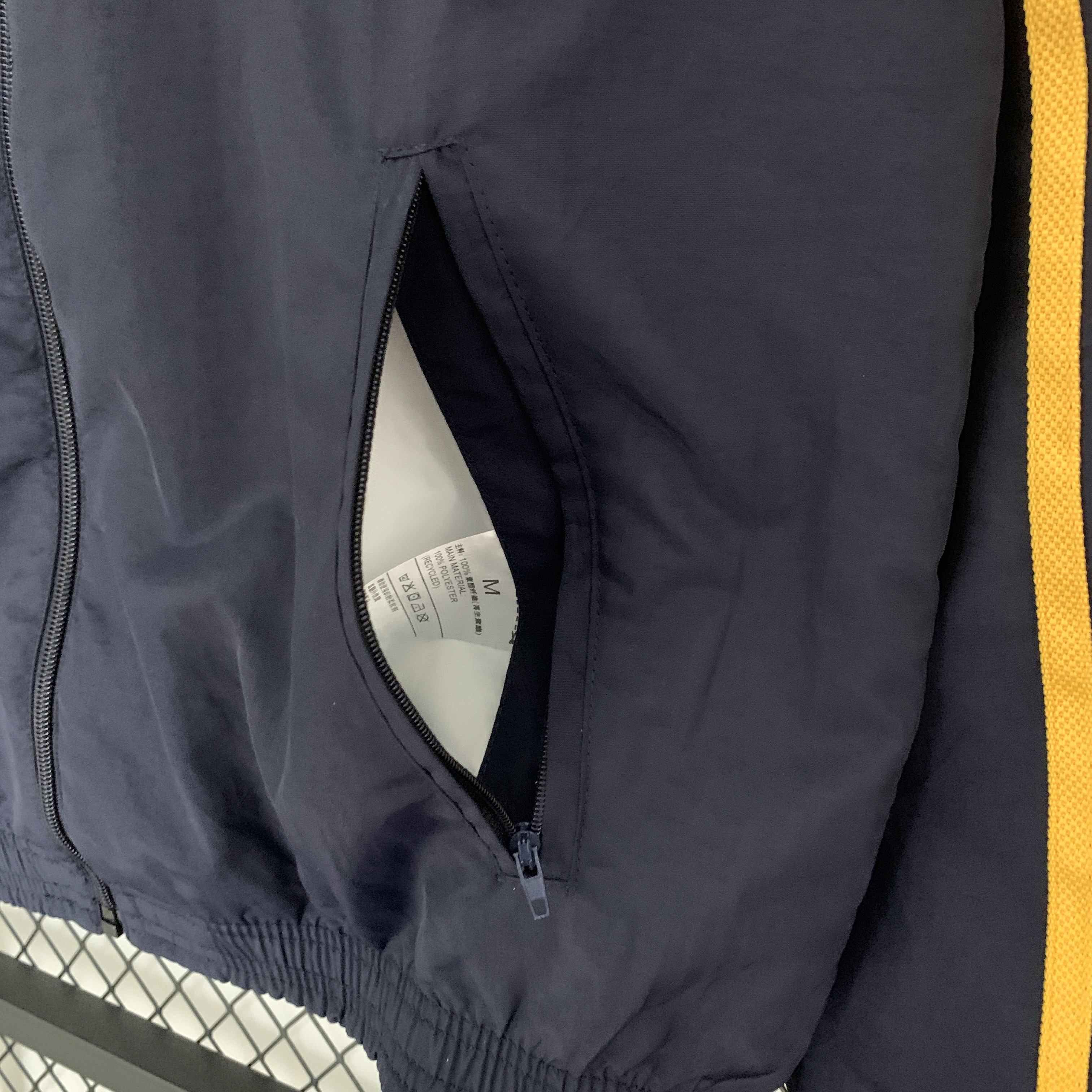 Real Madrid 23-24 Houndstooth Pattern Limited Edition Player Reversible Windbreaker