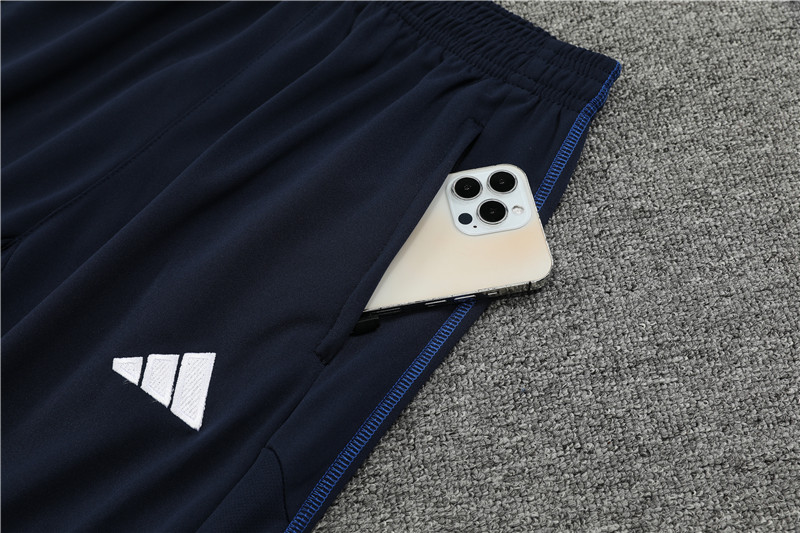 Algeria 23-24 Kids Long Sleeve Training Set Black and Blue