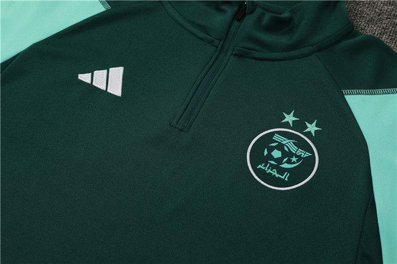 Algeria 23-24 Kids Long Sleeve Training Set Green
