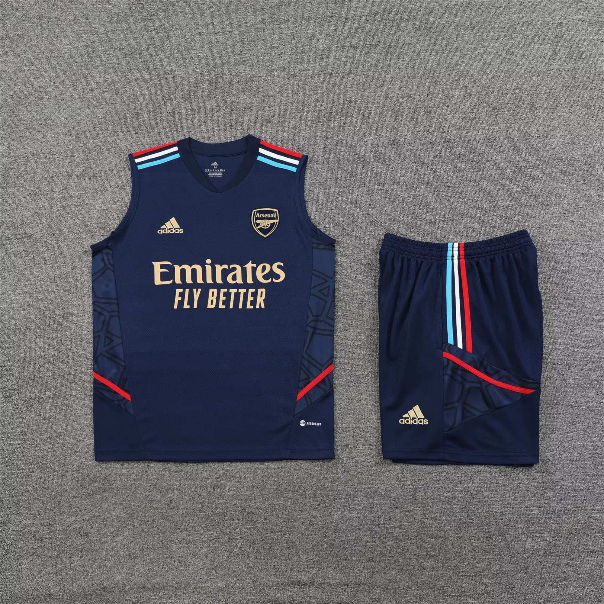 Arsenal 23-24 Player Vest Training Set Blue