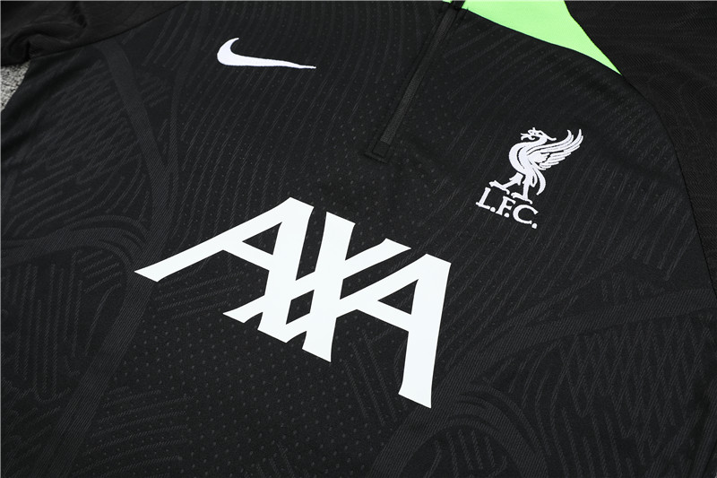 23-24 Liverpool Black Long Sleeve Training Set