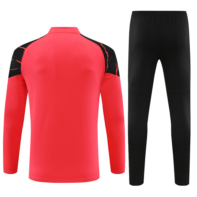 Manchester City 23-24 Long Sleeve Training Set - Orange Red