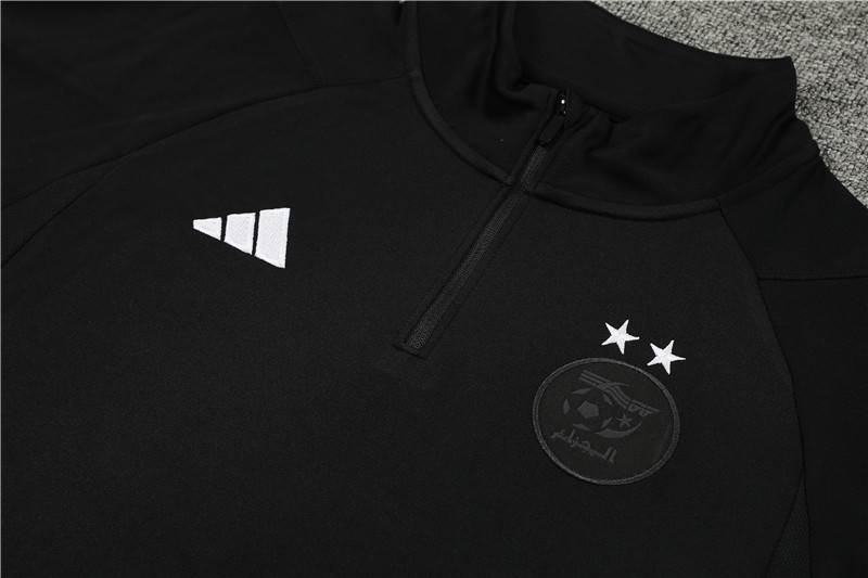 Algeria 23-24 Kids Long Sleeve Training Set Black