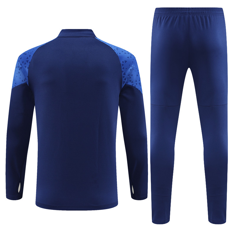 Marseille 23-24 Kids Long Sleeve Training Set Royal Rlue