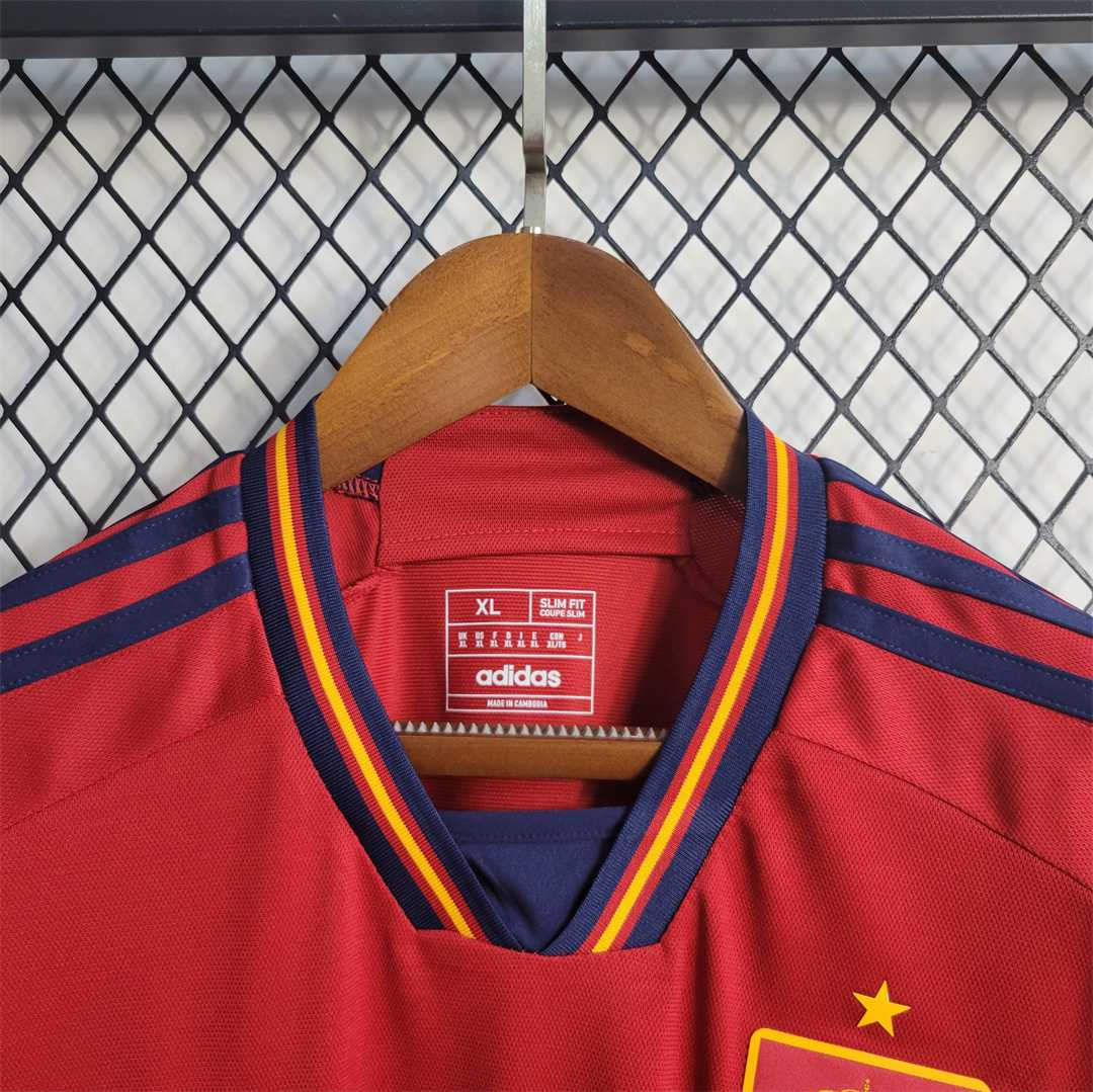 Spain 22-23 Home Jersey - Fans Version - 2022 World Cup