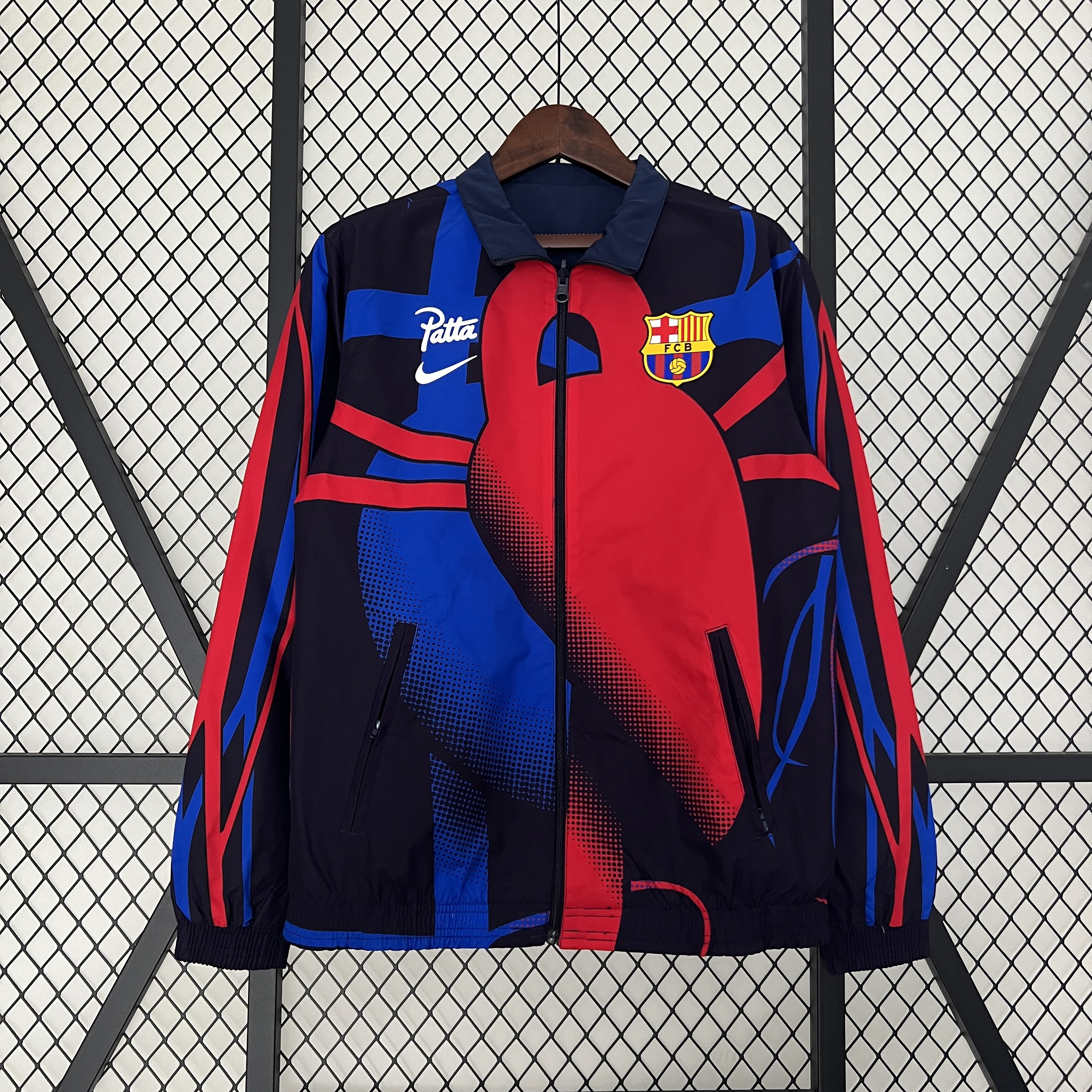 B.A.R.S.A 23-24 Double Sided Windbreaker - Blue & Red