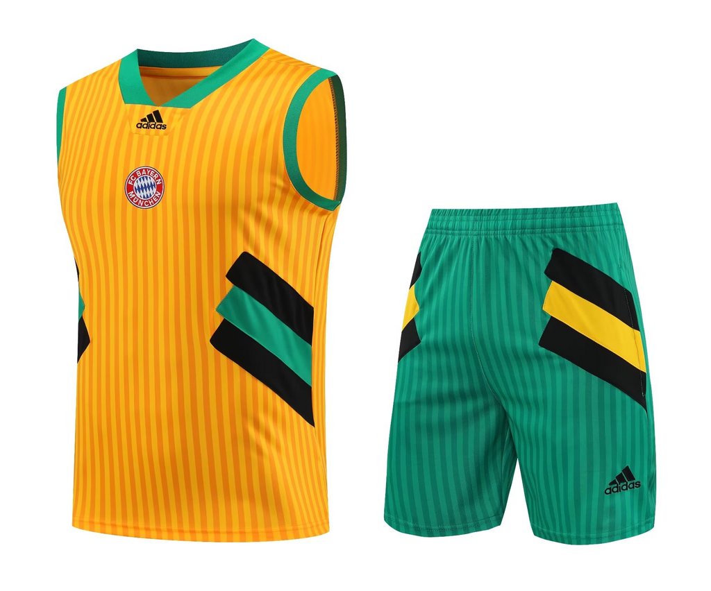 Bayern Munich 23-24 Yellow Green Training Vest Suit