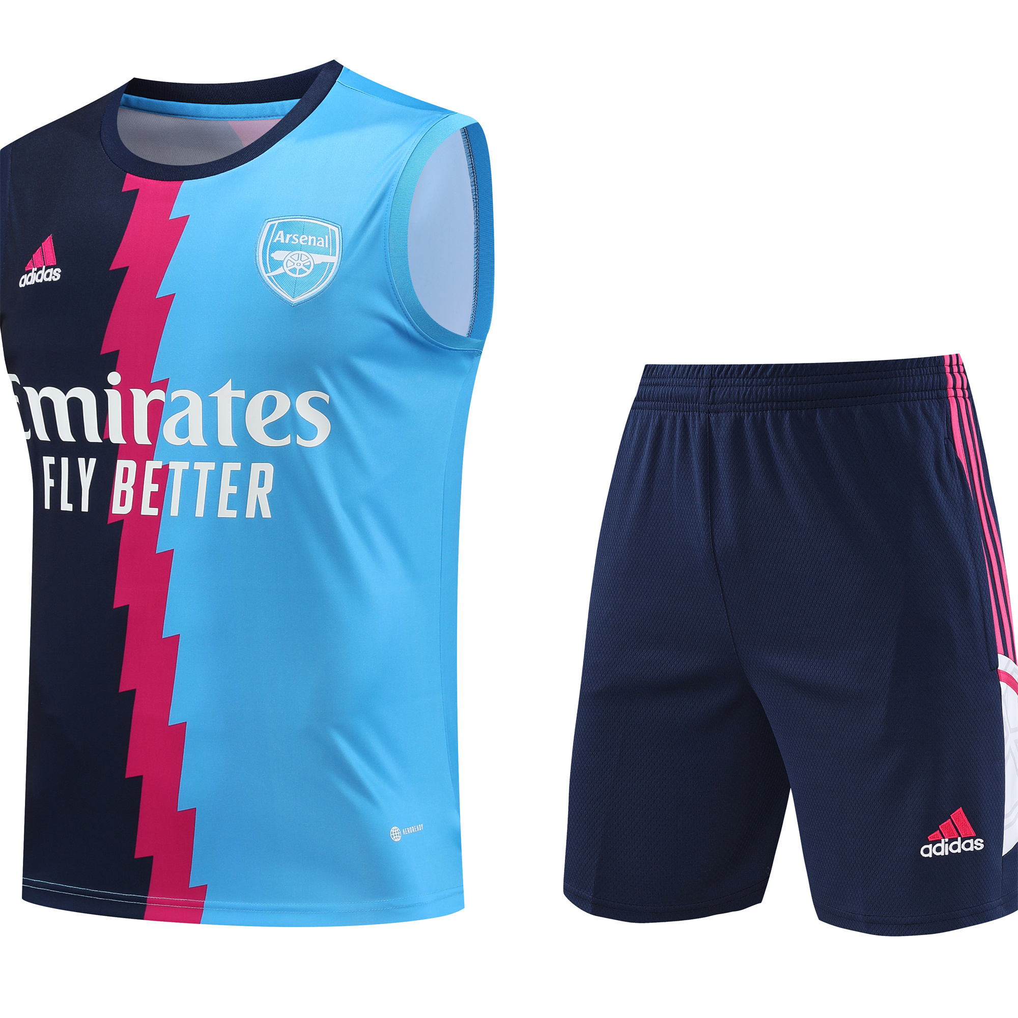 Arsenal 23-24 Player Vest Training Set Navy Blue