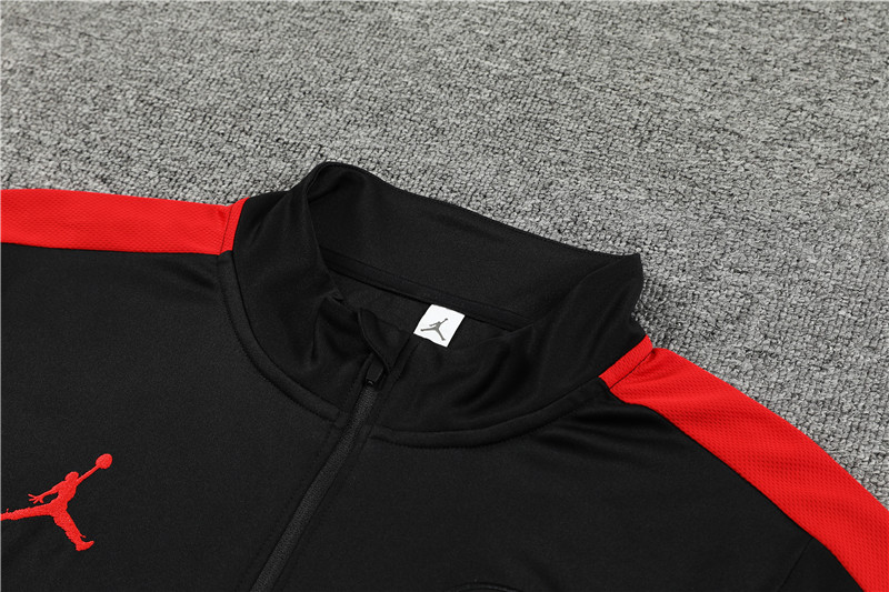 Paris Saint-Germain PSG 23-24 Long Sleeve Training Set -Black and Red