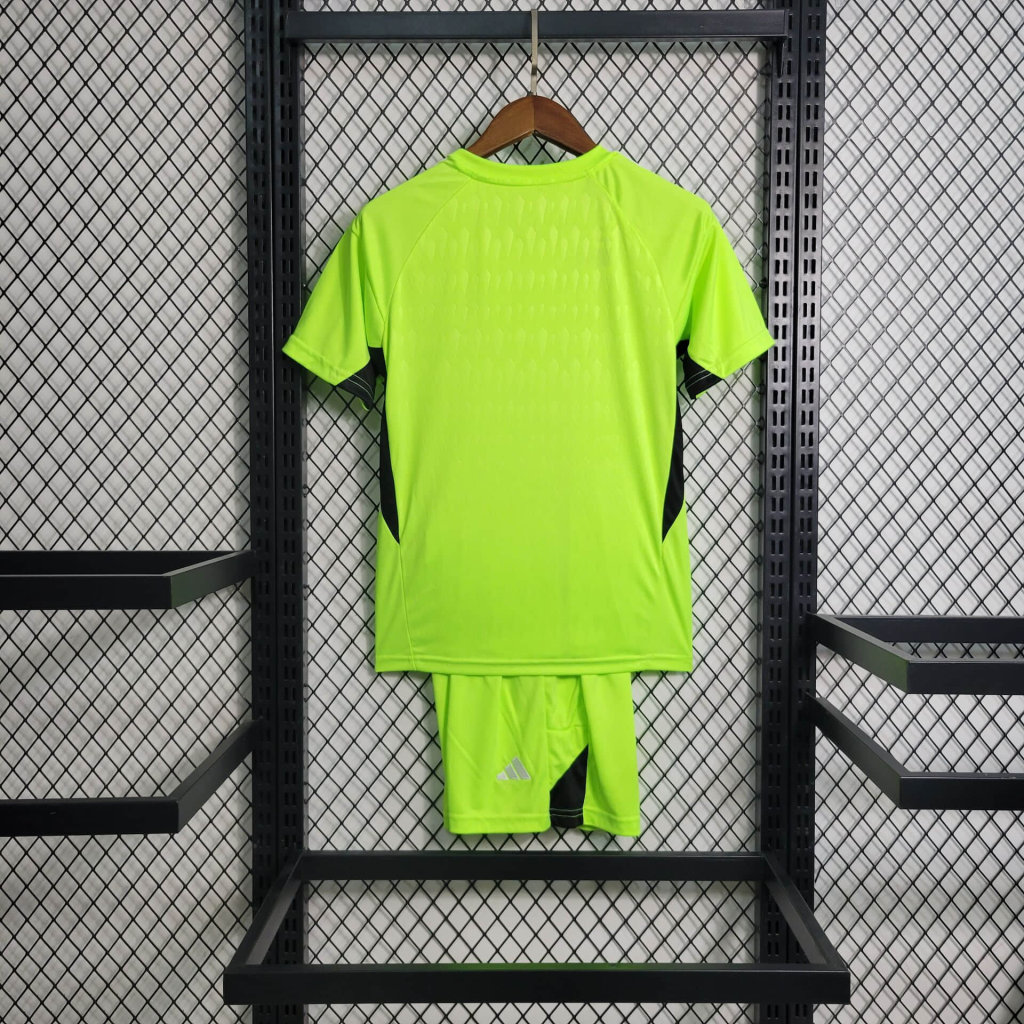 Real Madrid 23-24 Green Goalkeeper Kids Kit