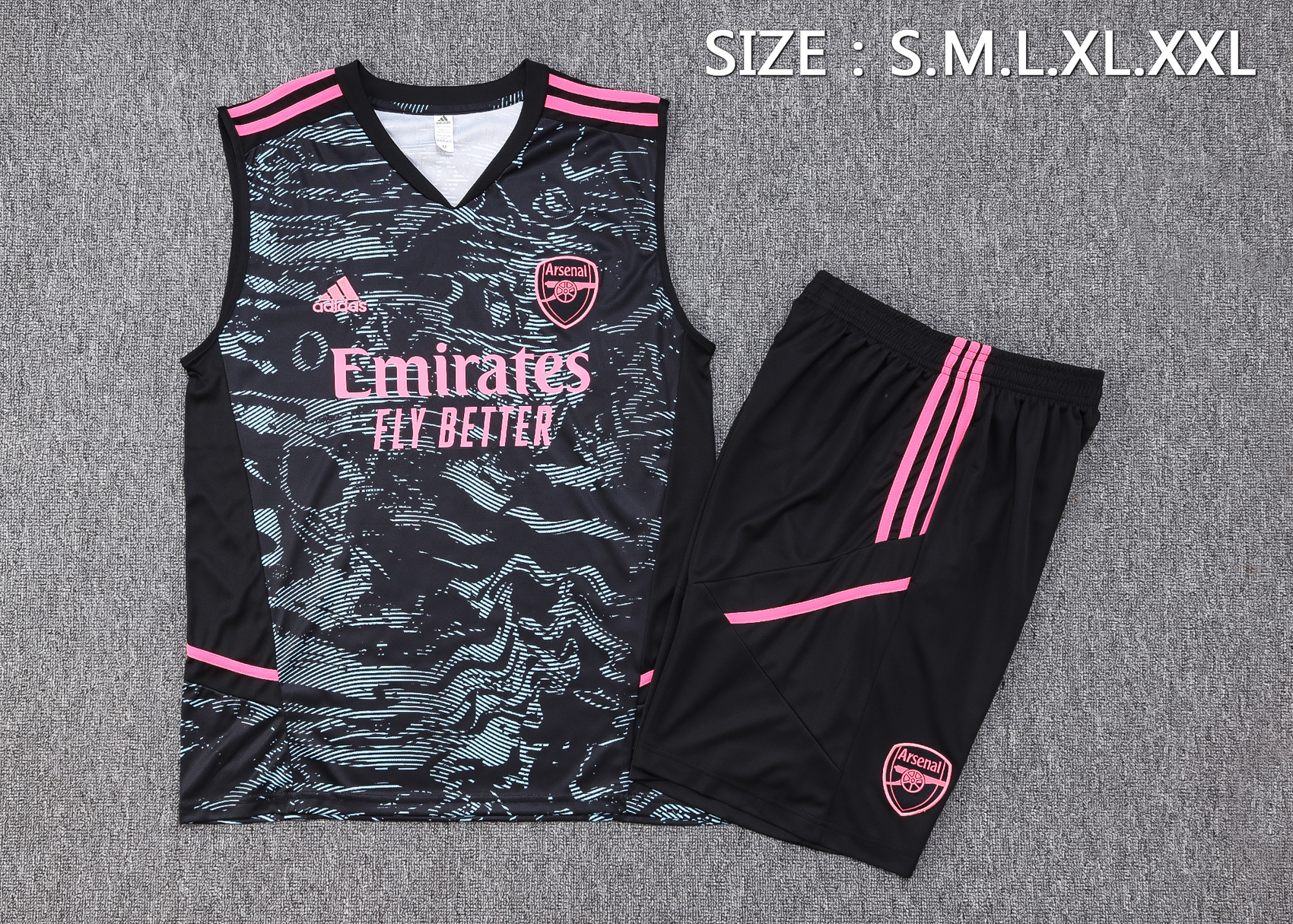 Arsenal 23-24 New Black Training Vest Suit