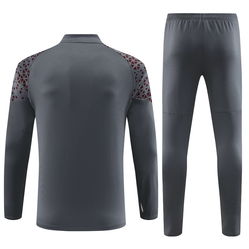 Manchester City 23-24 Long Sleeve Training Set -Dark Grey