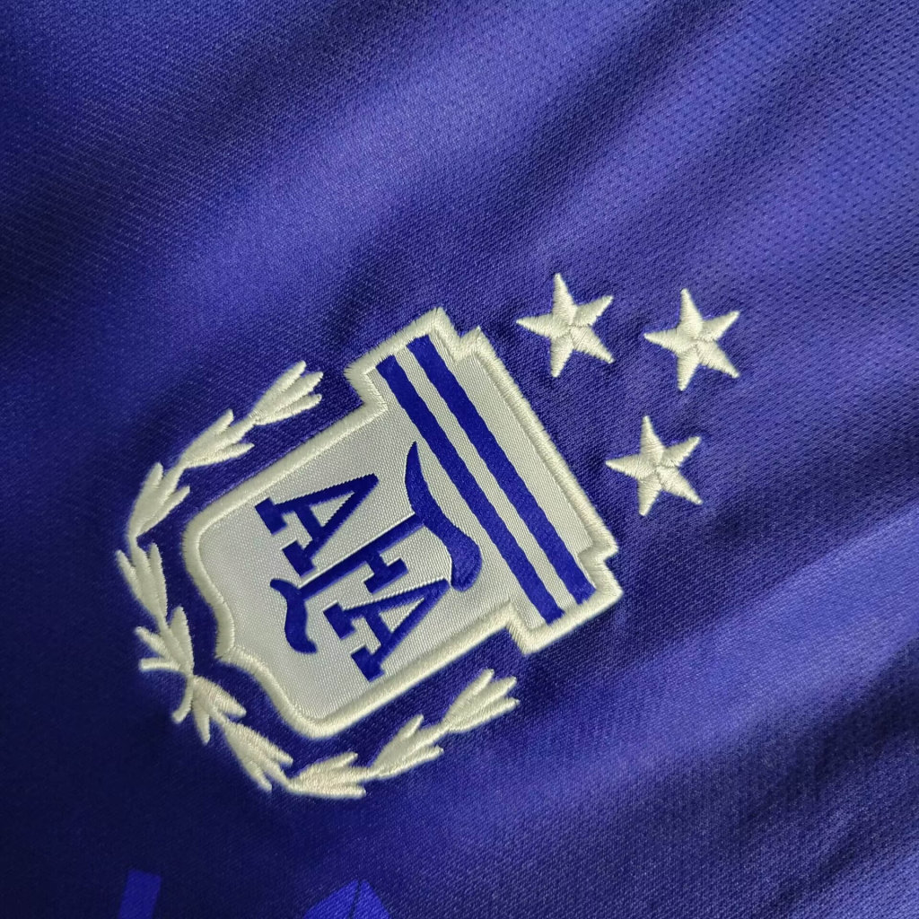 Argentina 3 Stars 22-23 Away Long Sleeve Jersey - Fans Version