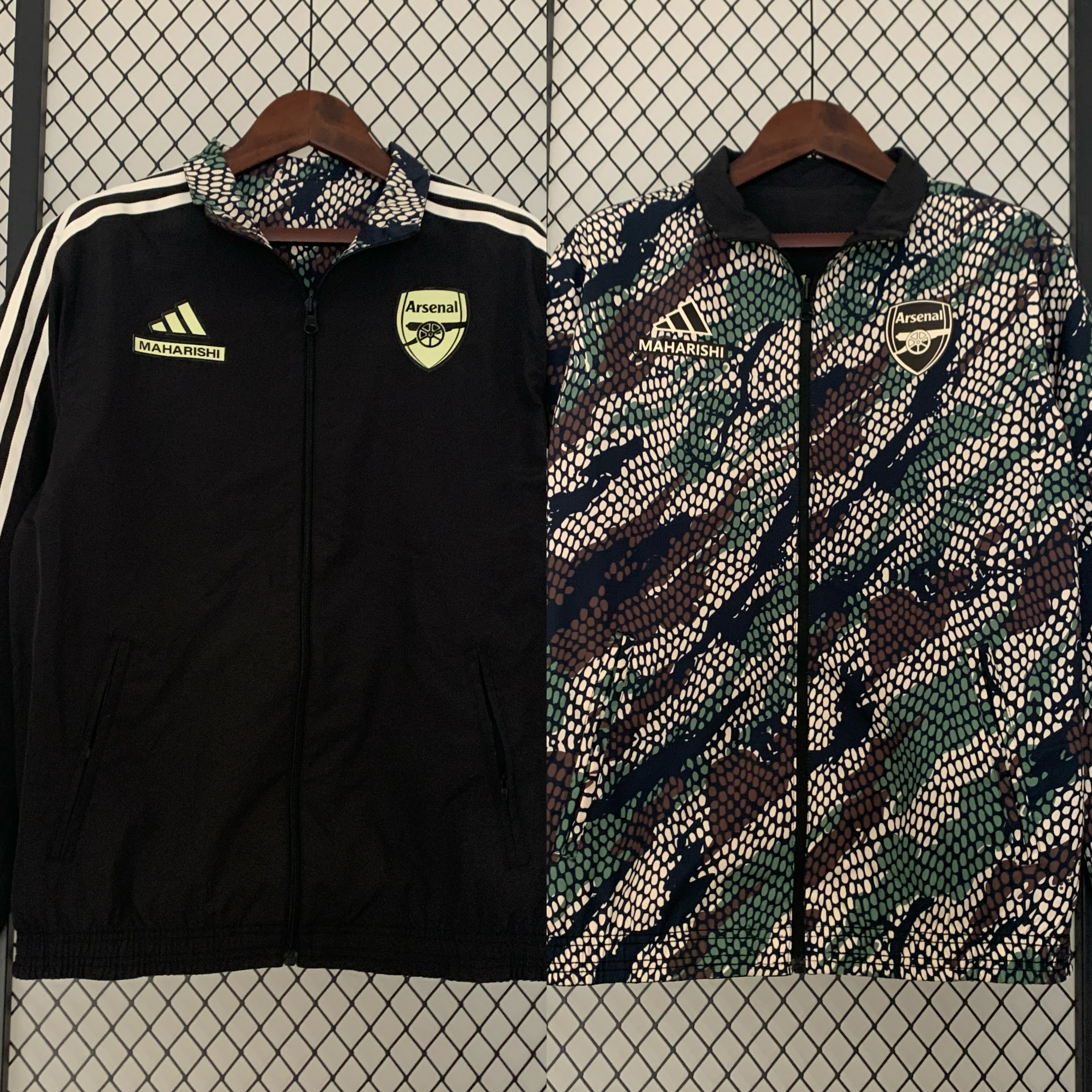 Arsenal x M.A.H.A R.I.S.H.I Limited Edition 23-24 Player Reversible Windbreaker