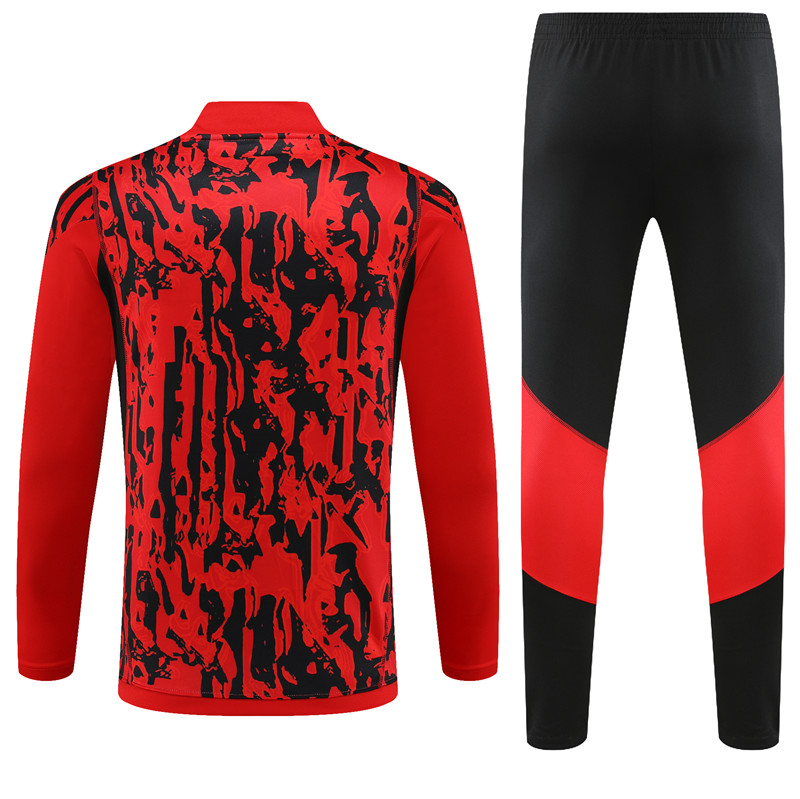 Manchester United 23-24 Long Sleeve Training Set -Red Camouflage