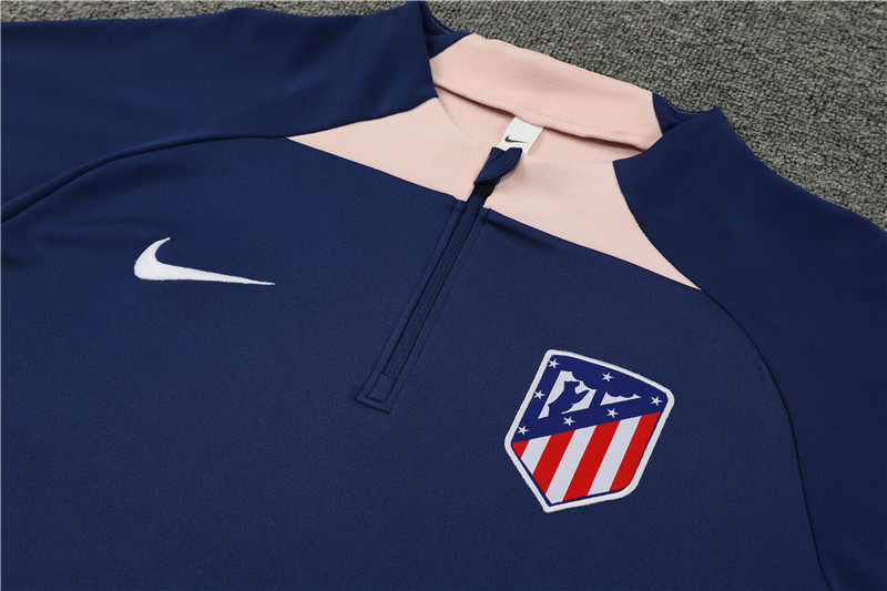 Atletico Madrid 23-24 Kids Long Sleeve Training Set Royal Blue