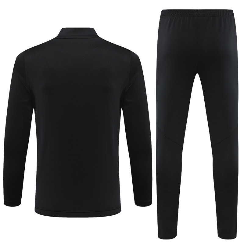 Real Madrid 23-24 Kids Long Sleeve Training Set Black