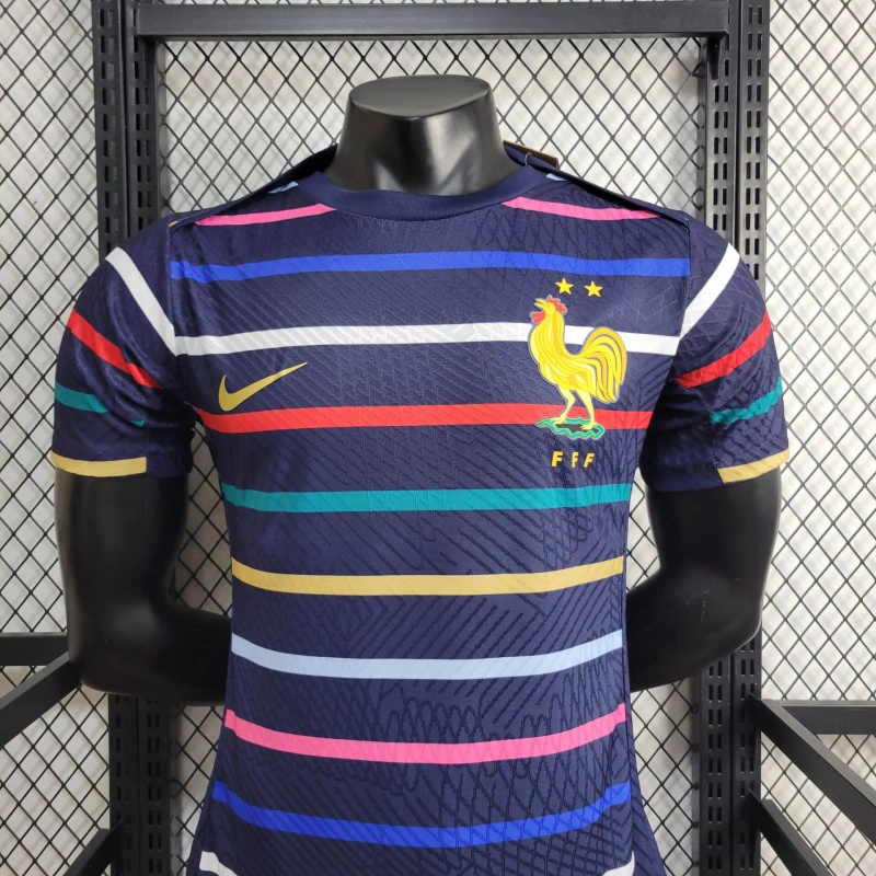 France 2024 Stripe Training Jersey - Player Version