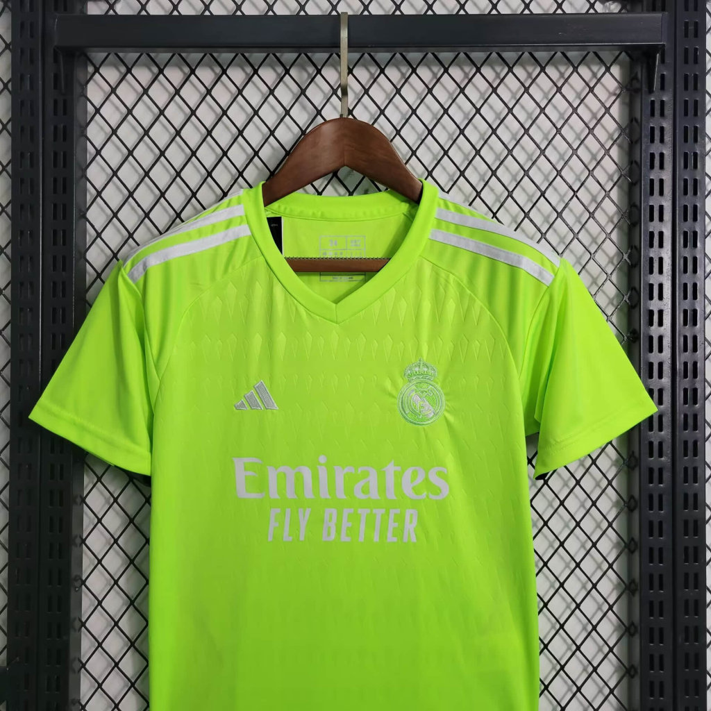 Real Madrid 23-24 Green Goalkeeper Kids Kit