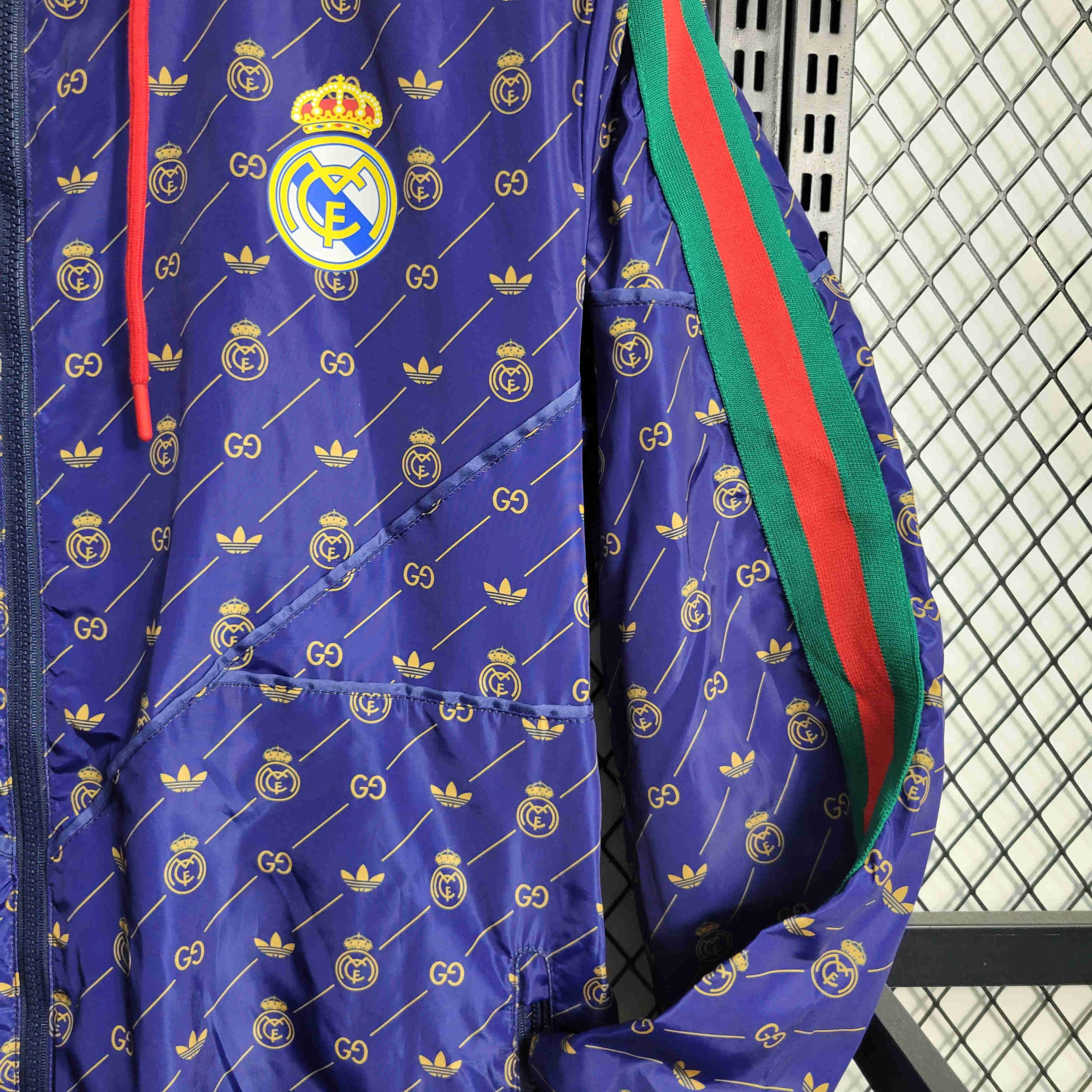 23-24 Real Madrid x GUCCI Navy Windbreaker