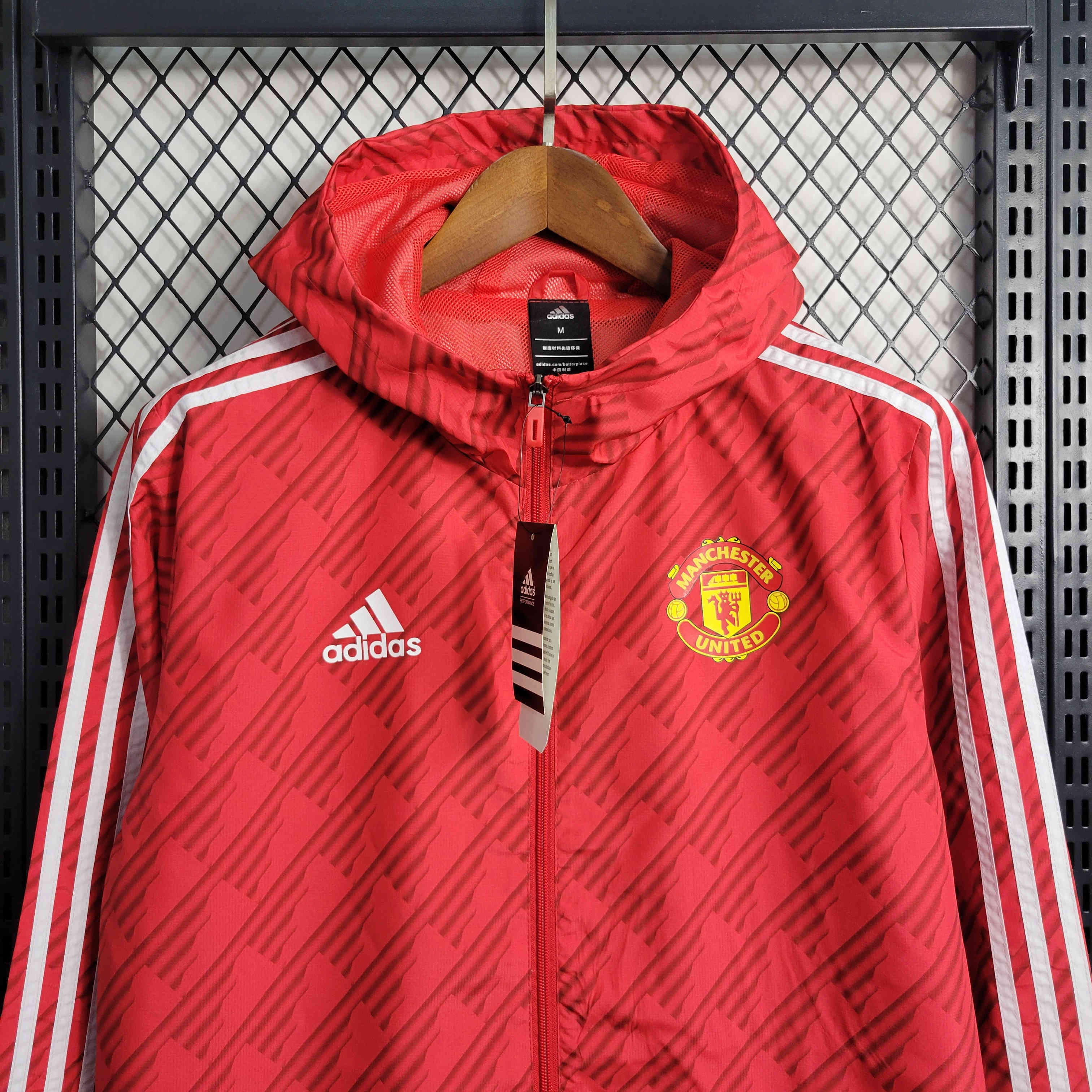 23-24 Manchester United Red Windbreaker