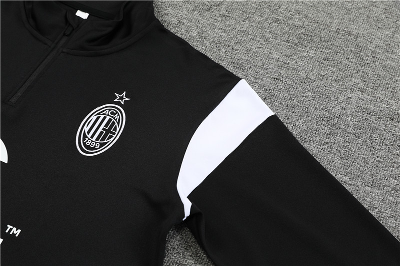AC Milan 23-24 Long Sleeve Training Set -Black