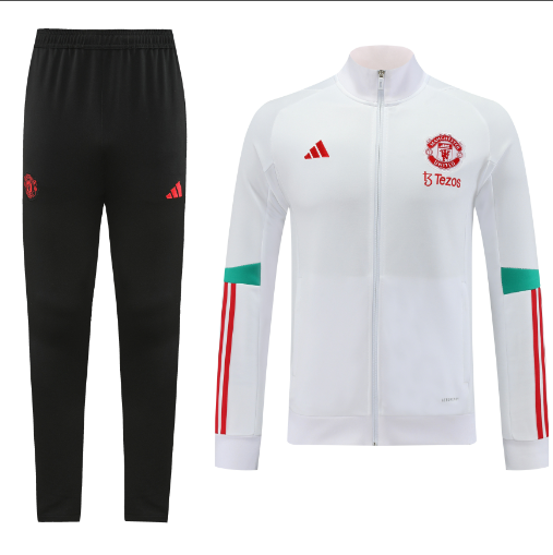 Manchester United 23-24 Jacket Training Tracksuit - White
